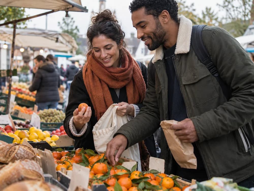 Illustratief sfeerbeeld: Samen iets lekkers uitzoeken op de markt
